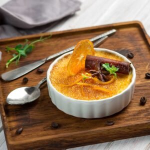 Crème brûlée à la fleur d’oranger
