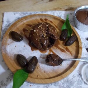 Fondant au chocolat & cœur de dattes