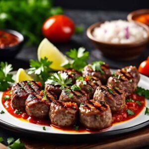 Assiette Kefta grillée