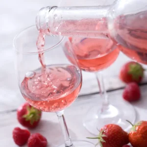 Vin rosé sans alcool